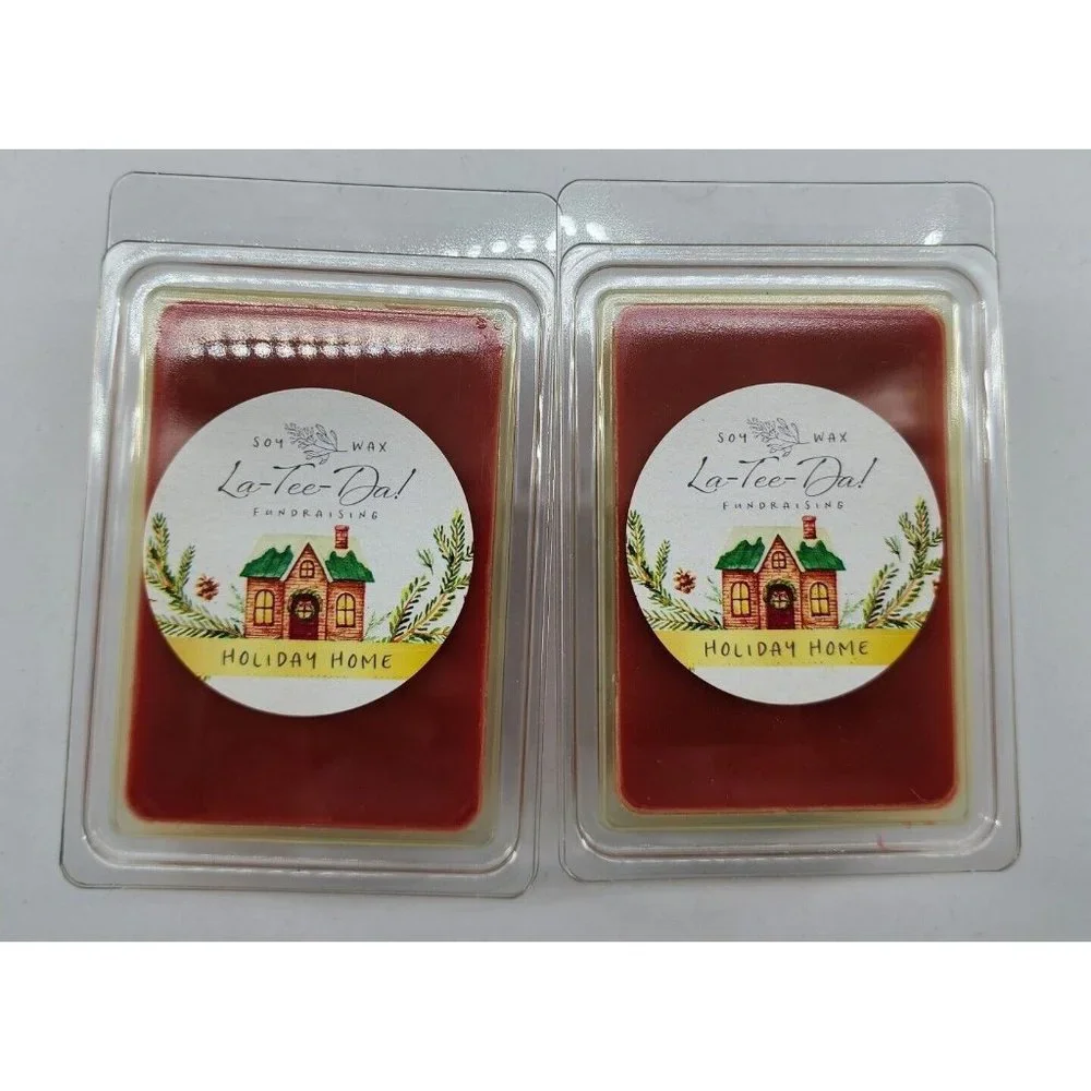 NIB Lot of La-Tee-Da Candles‎ (2) and Wax Melts (6)-Eucalyptus, Holiday Scents